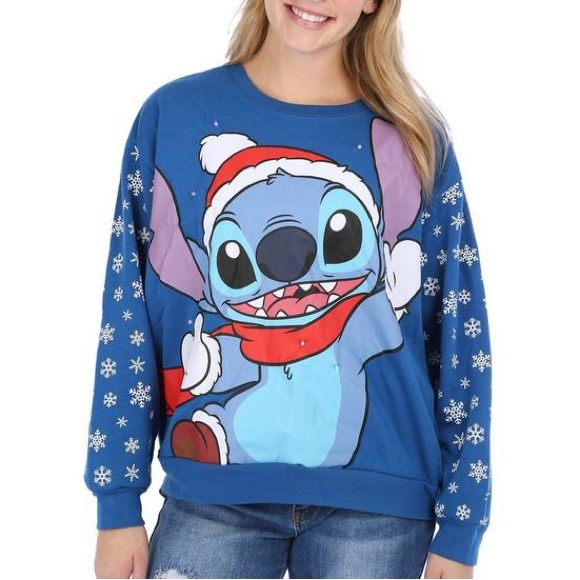 Lilo and stitch Christmas light up sweater - Picture 1 of 3